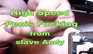 Slave Andy's Jigsaw Penisfucking