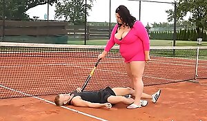 Obese woman facesits on will not hear of trainer before fuck-off court