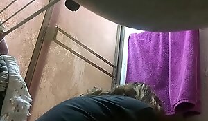 My mom caught by mingy cam in the shower PART9